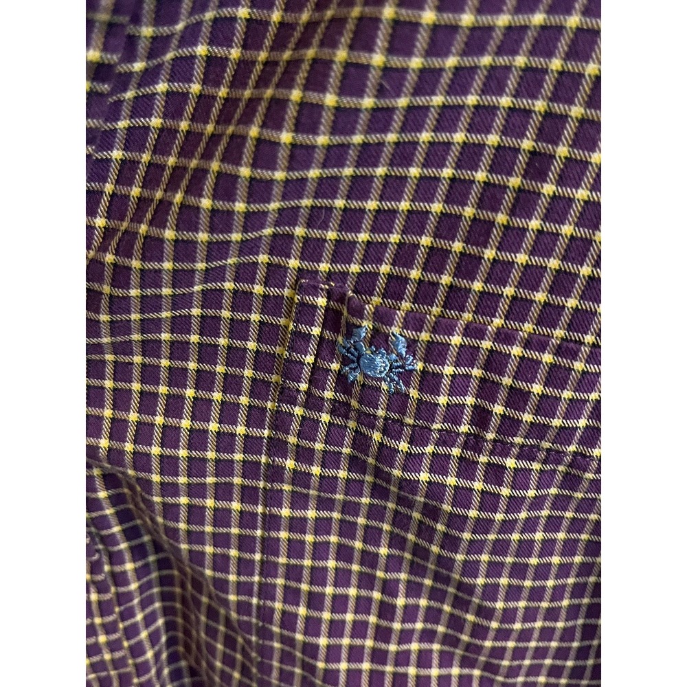 Coast/Pawley's Island button down shirt  with decorative blue crab on pocket‎